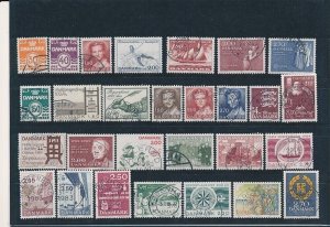 D376264 Denmark Nice selection of VFU Used stamps