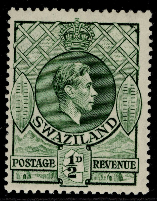 SWAZILAND GVI SG28b, ½d bronze-green, M MINT. PERF 13½ X 14