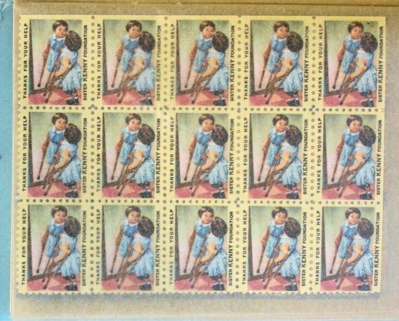 US STAMP COLLECTION Seals 20 DIFFERENT MNH Excellent LARGE BLOCKS (291 Stamps)