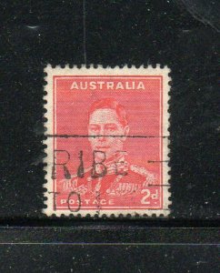 AUSTRALIA #169  1937  2p  KING GEORGE VI   F-VF  USED  f