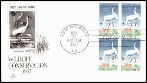 OAS-CNY 5799 FDC SCOTT 1098 – 1957 3¢ Whooping Cranes