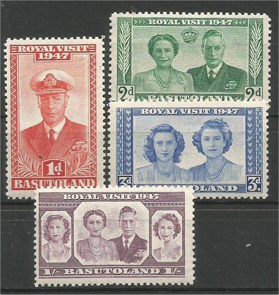 BASUTOLAND, 1947, MNH set, Royal Family,  Scott 35-38