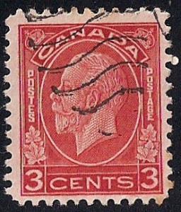 Canada #197 3 cent King George 5, Stamp used F