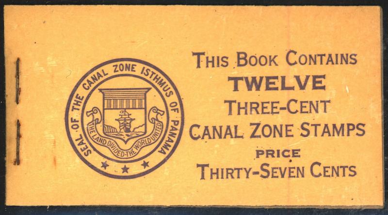 Canal Zone #117a Complete Booklet NH