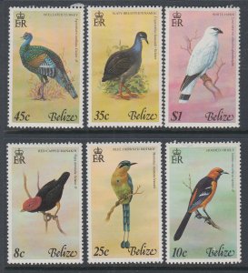 Belize 387-392 Birds MNH VF