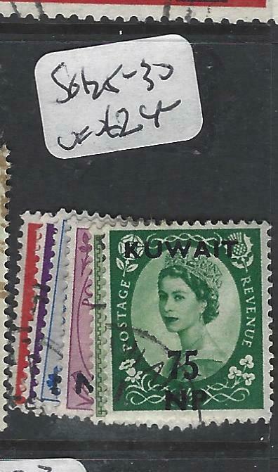 KUWAIT (P1804B)  ON GB  QEII   SG 125-130   MOG