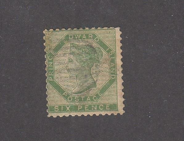 [SOLD] PRINCE EDWARD ISLAND # 7 FVF-LIGHTLY USED 6p Q/VICTORIA (PE22)