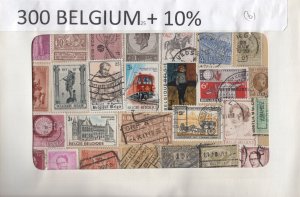 A Nice Selection Of 300 Mixed Condition Stamps From Belgium.    #02 BELG300b