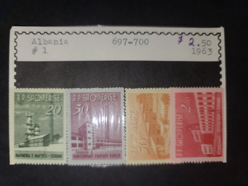 Albania #697-700 MNH Complete Set