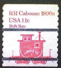 United States, Scott #1905a, used(o), 1984,  Caboose of 1890s  11¢