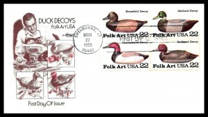 #2141a Duck Decoys Block OF 4   - Artmaster Cachet