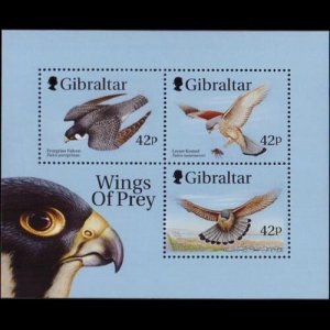 GIBRALTAR 1999 - Scott# 814b S/S Flacons NH