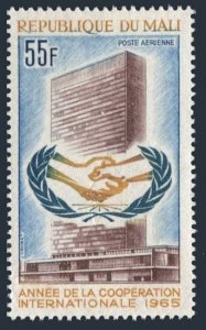 Mali C29,MNH.Michel 97. Cooperation Year ICY-1965. UN Headquarters.
