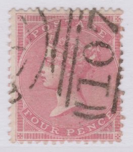 GB 1855-1857 4d Pale Carmine SG 64 WMK Medium Garter Used CV£500 A30P3F40446-