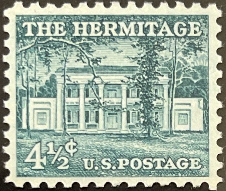 Scott #1037 1959 4½¢ Liberty Series The Hermitage MNH OG XF