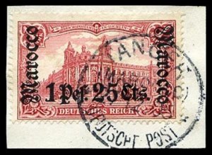 German Colonies, German Offices in Morocco #29 (Mi. 30A) Cat€190, 1905 1p25...