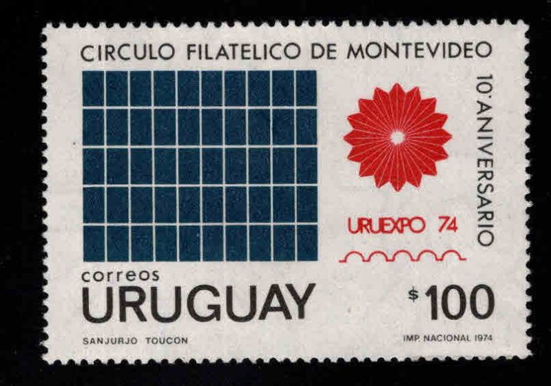 Uruguay Scott 890 URUEXPO 74 stamp