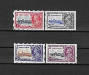 BRITISH VIRGIN ISLANDS 1935 SG 103/6 MNH