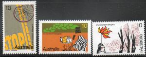 Australia  Scott  606-608  Mint  Complete