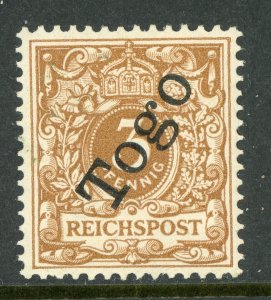 Germany 1897 Southwest Africa 3pf Yellow Brown Scott # 1a MNH X396