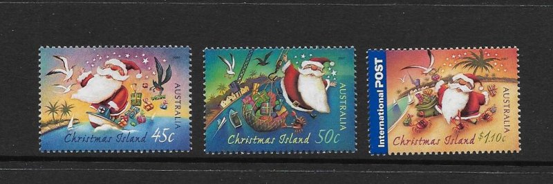 CHRISTMAS ISLAND #464-6 CHRISTMAS 2007  MNH