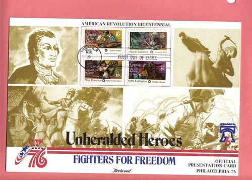 #1559-62 Unheralded Heroes -FLEETWOOD PRESENTATION CARD