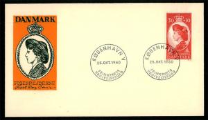 DENMARK 1960 - Queen Ingrid Guide / Scout Service FDC