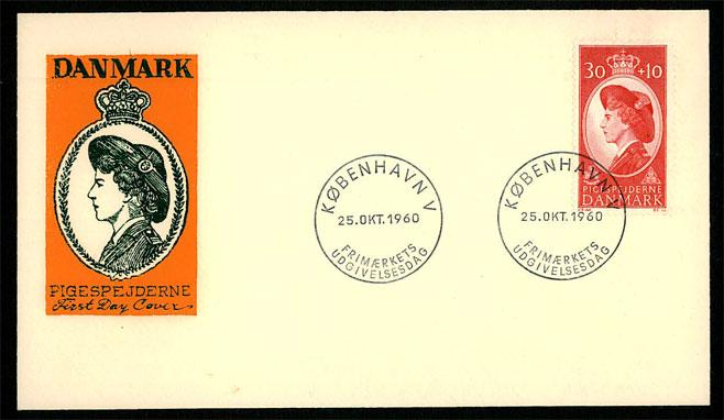 DENMARK 1960 - Queen Ingrid Guide / Scout Service FDC