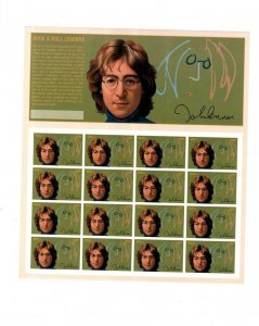 IMPERF - Mali - John Lennon Rock & Roll Legends Stamps Sheet of 16 IMPERF MNH