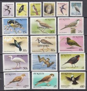 St.Kitts - 1981 Birds mix set - MNH (679)