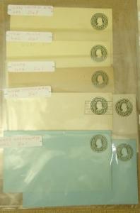 1-1/2c 1c 2c 3c 5c Imprinted USA Stamp Envelopes 25qty