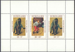 Suriname #B177-B181, B179a, Complete Set(6), 1971, Never Hinged