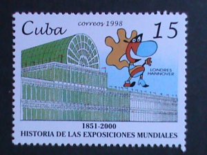 ​CUBA -1998-SC#3938 EXPO 2000 HANOVER-TWIPSY MNH-VF-RARE WE SHIP TO WORLD WIDE