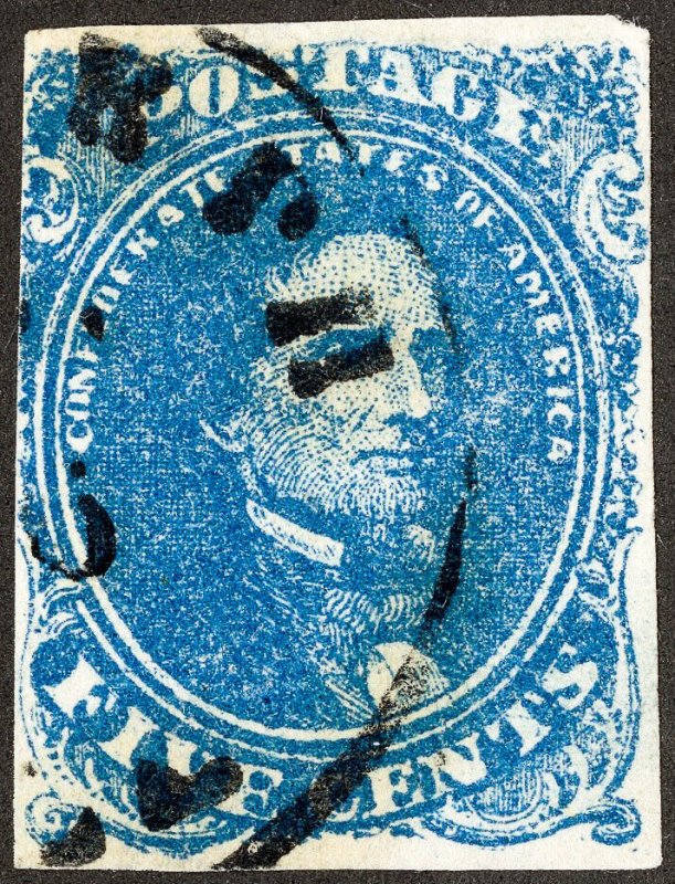 Confederate CSA Stamps # 4 Used XF Choice With Town Cancel
