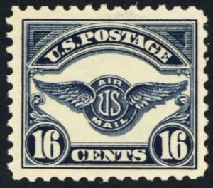 C5, Mint VF NH 16¢ Early Airmail Stamp CV $120 *- Stuart Katz