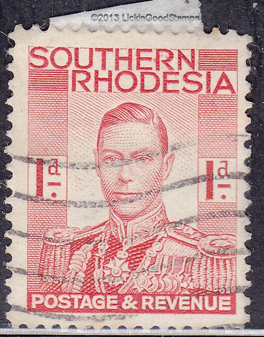 Southern Rhodesia 43 USED 1937 KGVI