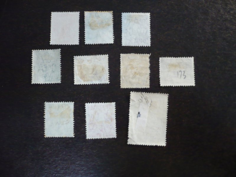 Stamps - Australia - Scott# 166-167,170-177 - Used Part Set of 10 Stamps