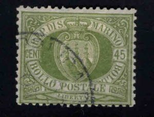 San Marino Scott 19 Used 1892 stamp