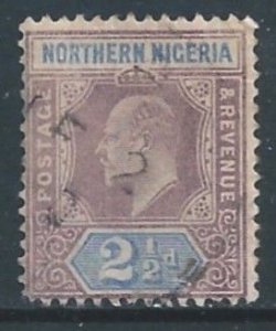 Northern Nigeria #22 Used 2 1/2p Edward VII Defin. - Wmk. 3
