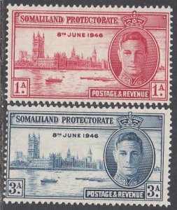 Somaliland Protectorate 108-109 MH CV $0.50