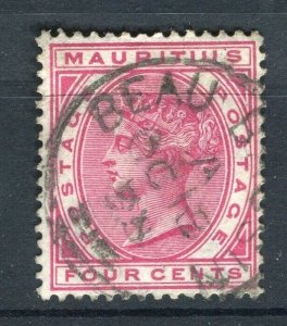 MAURITIUS; 1870s early classic QV issue fine used value + Fine POSTMARK