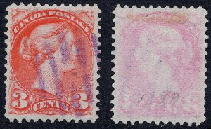 Canada - 1888 - Scott #41 - used - violet pmk