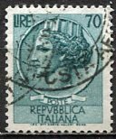 Italy 1960; Sc. # 786A;  Used Wmk. 303, Large Single Stamp