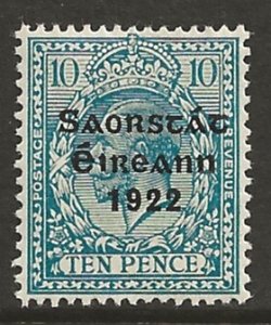 Ireland 54  1922   10 pence fine mint  hinged