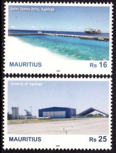 MAURITIUS 2024 AGALEGA ISLAND AIRCRAFTS SHIPS AVIONS FLUGZEUGE NAVIRES SCHIFFE