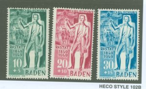 Germany/Baden (5N) #5NB9-11 Unused Single (Complete Set)