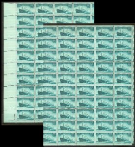 UNITED STATES (50) Complete Sheets Stamps ALL Mint Never Hinged FV=$99+