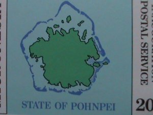 ​MICRONESIA -1984 SC#1-4  POSTAL SERVICE INAUGURATION MNH IMPRINT-BLOCK   VF