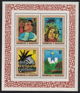 Samoa Christmas Paintings MS 1980 MNH SG#MS583