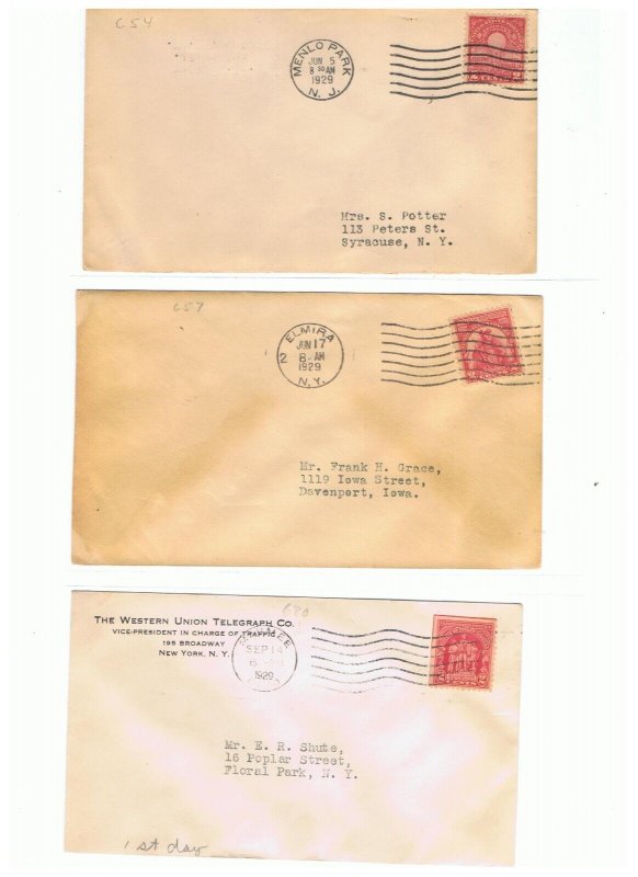 Nice lot of early US First Day Covers    1927 -1937